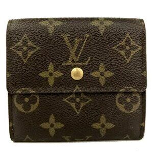 💖LOUIS VUITTON💖Monogram Portefeiulle Elise Trifold Wallet | Brown | Unisex